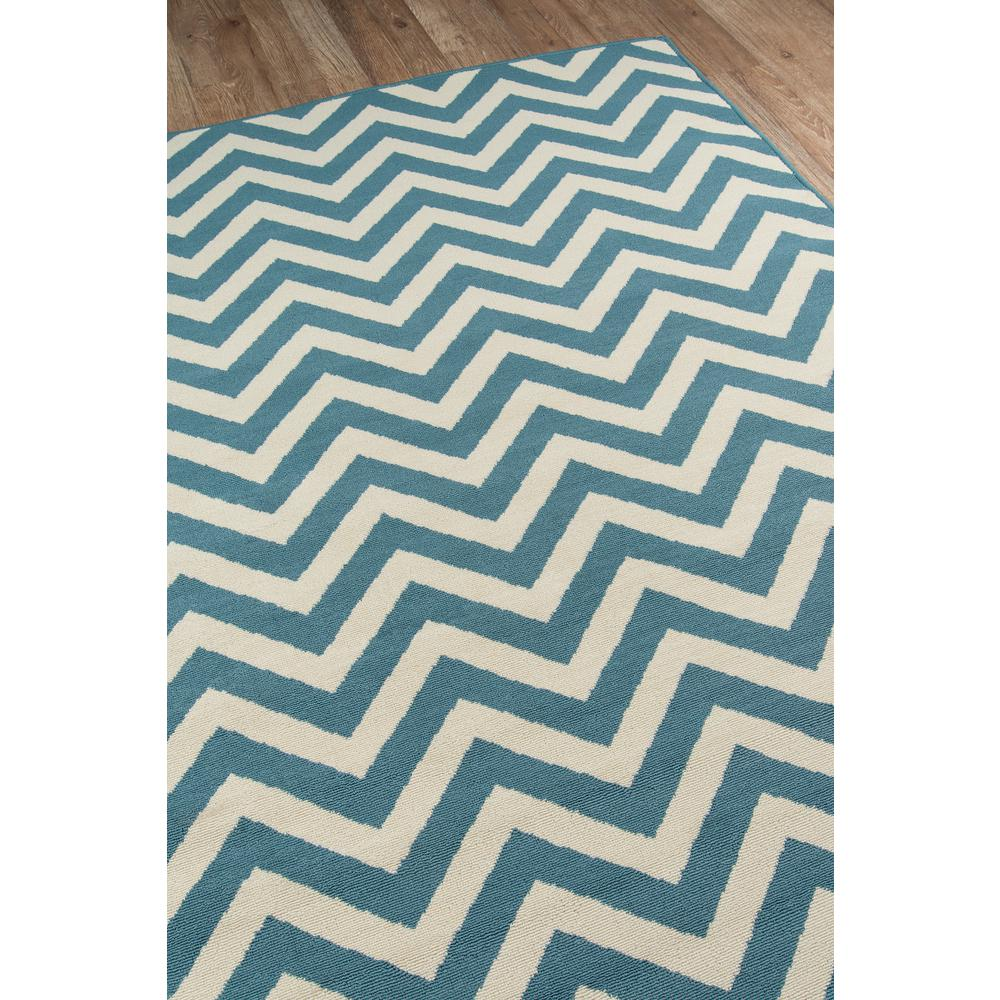 Contemporary Rectangle Area Rug, Blue, 5'3" X 7'6"