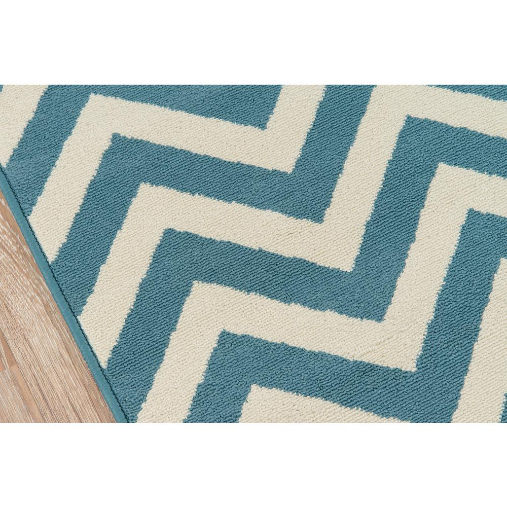 Contemporary Rectangle Area Rug, Blue, 5'3" X 7'6"