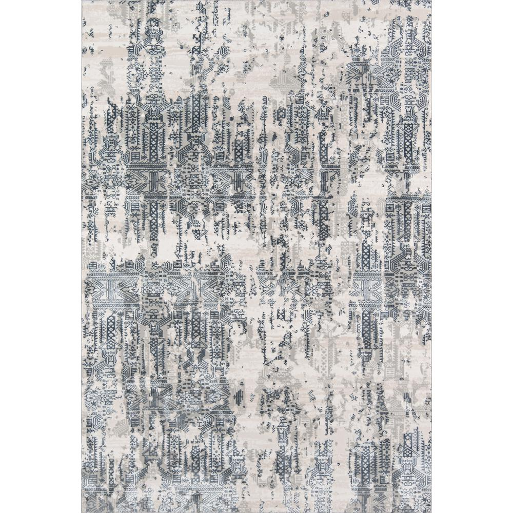 Traditional Rectangle Area Rug, Grey, 8'11" X 12'6"