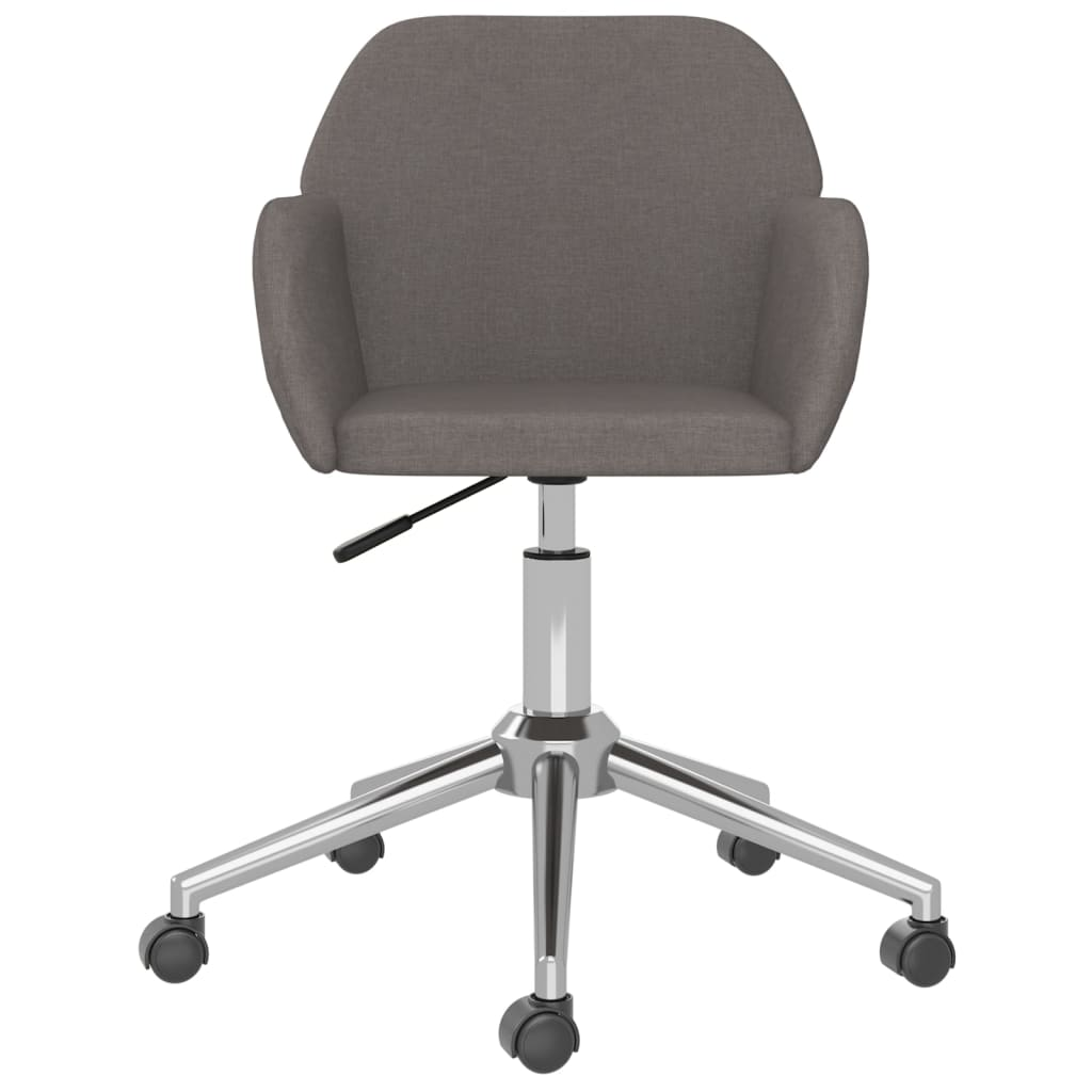 vidaXL Swivel Office Chair Dark Gray Fabric