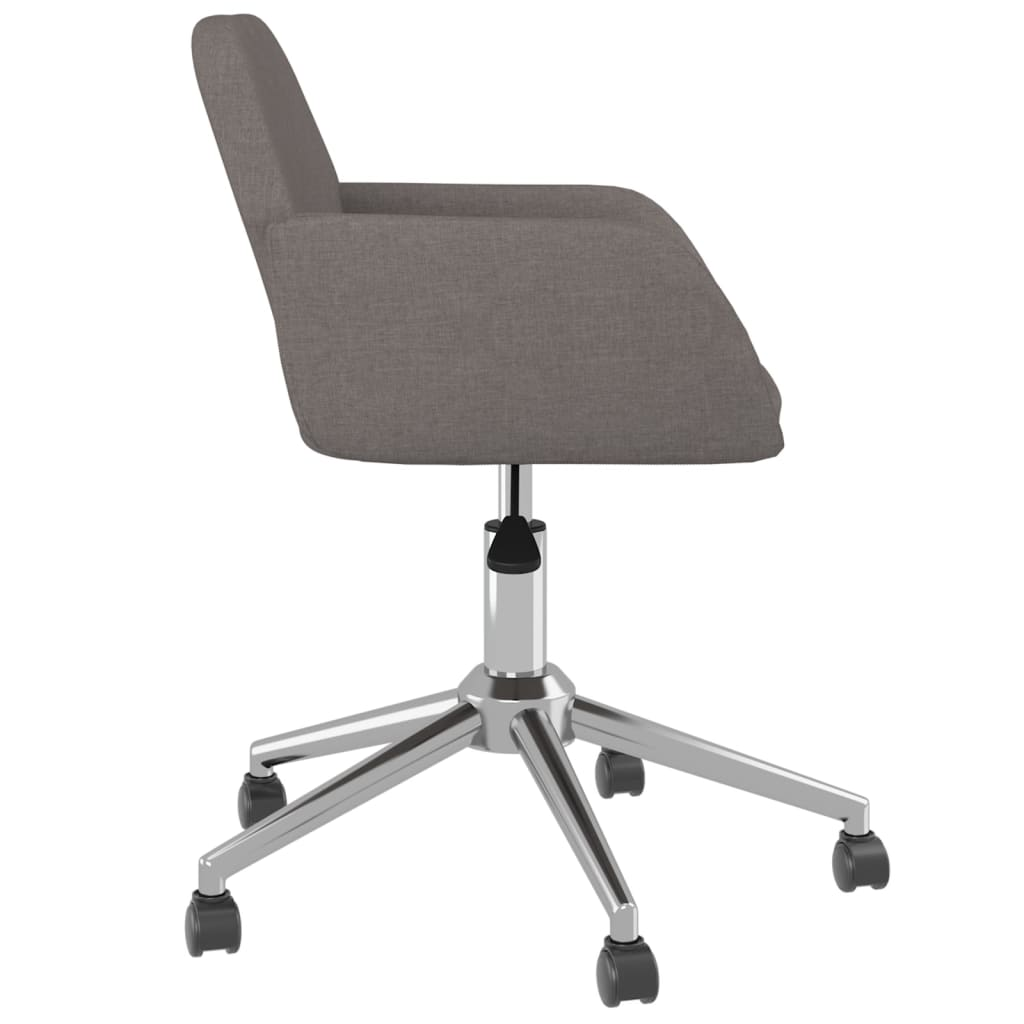 vidaXL Swivel Office Chair Dark Gray Fabric