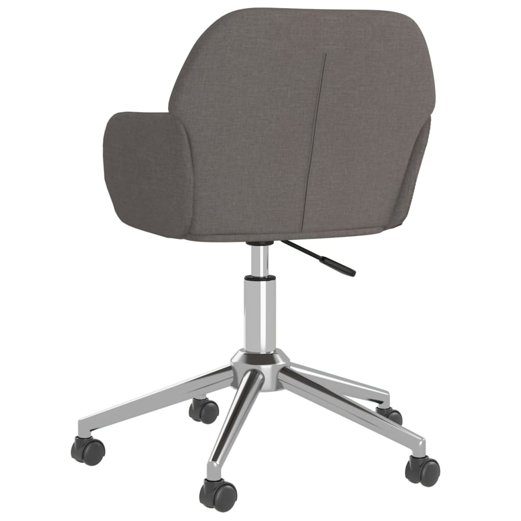 vidaXL Swivel Office Chair Dark Gray Fabric