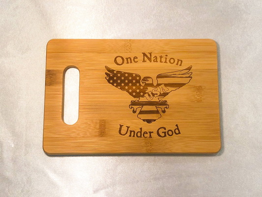 9x6" Engraved Bamboo Cutting Board (can be customized)