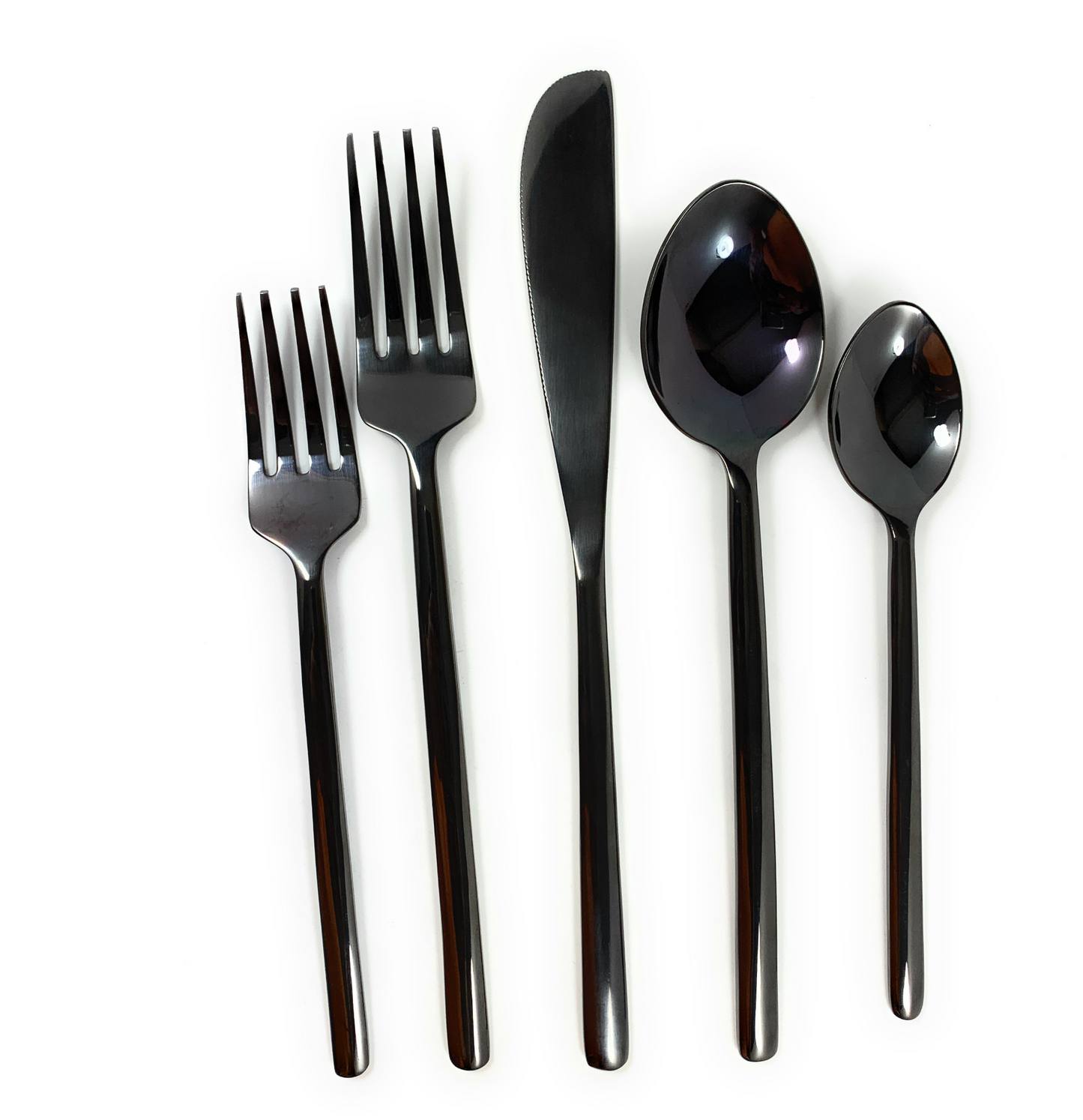 Black Flatware Set Stainless Steel 20 PC