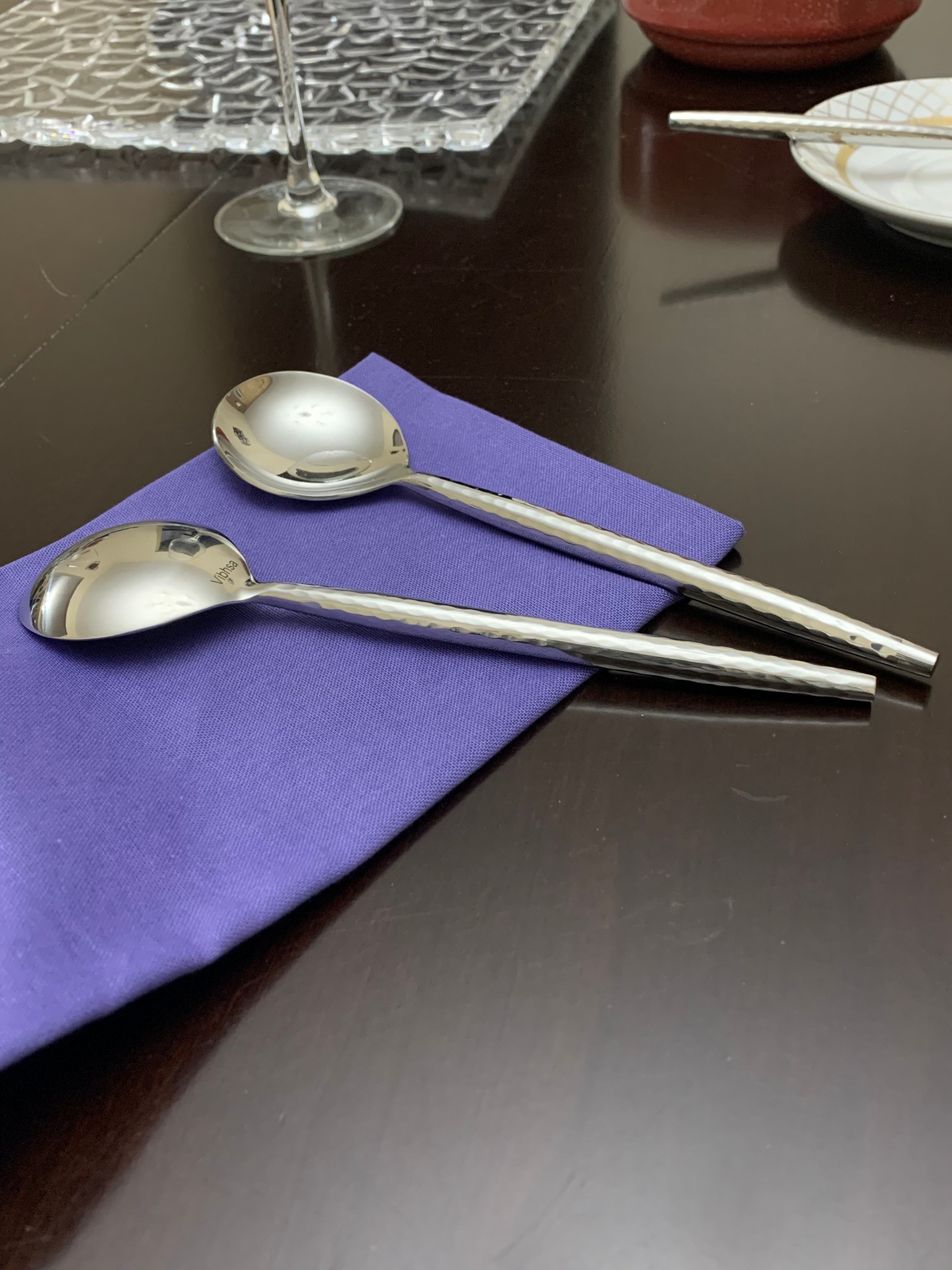 Vibhsa Silverware Flatware Table Spoons Set of 6