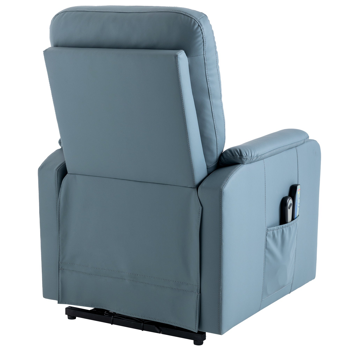 Massage Recliner Chair Electric Power Lift Chairs with Side Pocket, Adjustable Massage and Heating Function for Adults and Seniors, Squirrel grey