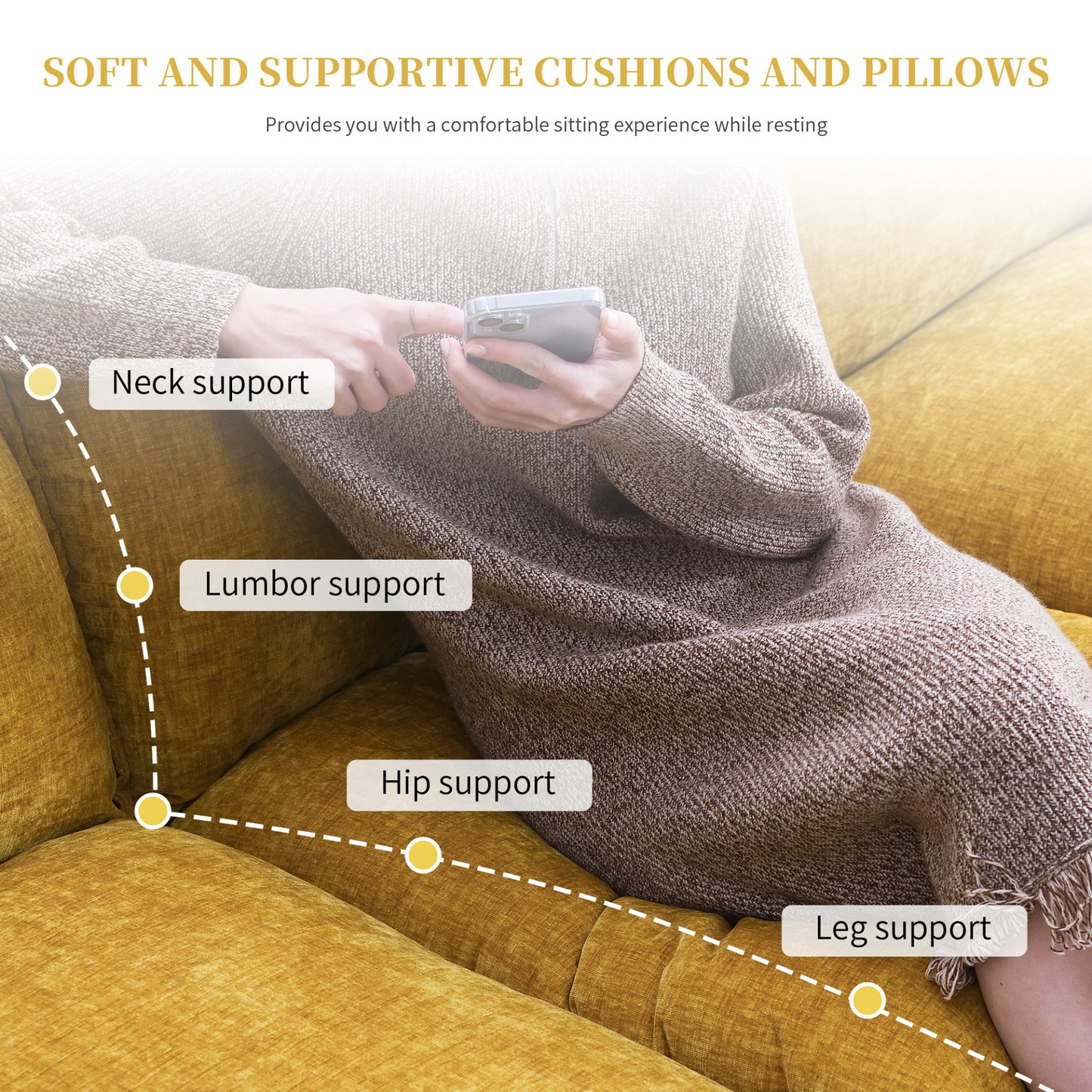 118*55" Modern L-shaped Chenille Cloud Sofa with Double Seat Cushions,5-seat Upholstered Indoor Furniture,Sleeper Sofa Couch with Chaise Lounge for Living Room,Apartment,3 Colors