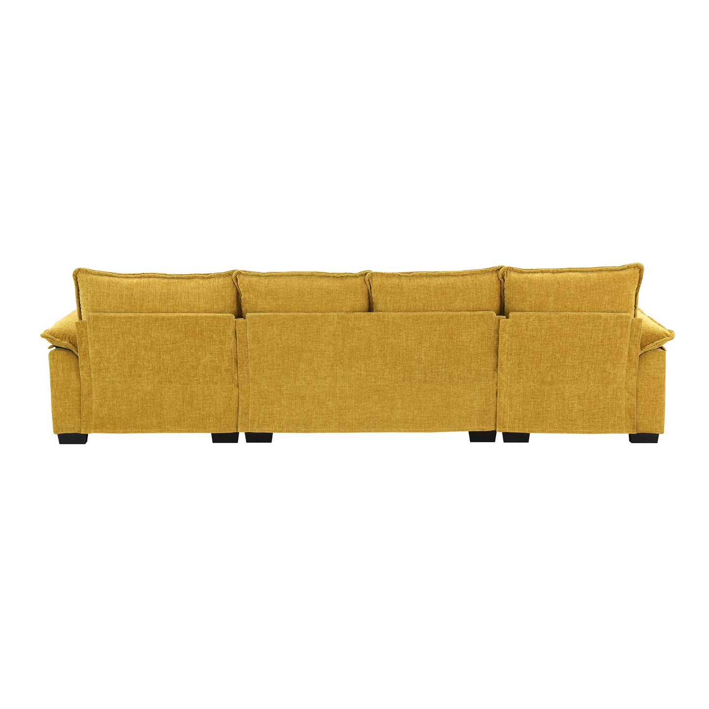 118*55" Modern L-shaped Chenille Cloud Sofa with Double Seat Cushions,5-seat Upholstered Indoor Furniture,Sleeper Sofa Couch with Chaise Lounge for Living Room,Apartment,3 Colors