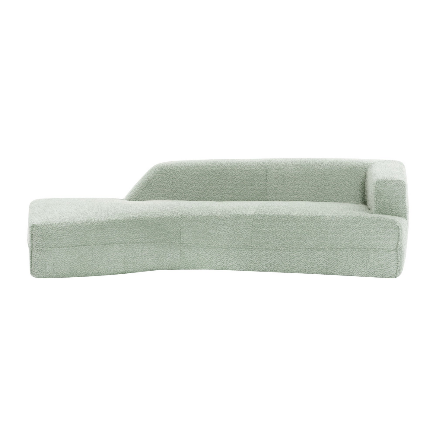 109.4" Curved Chaise Lounge Modern Indoor Sofa Couch for Living Room, Green