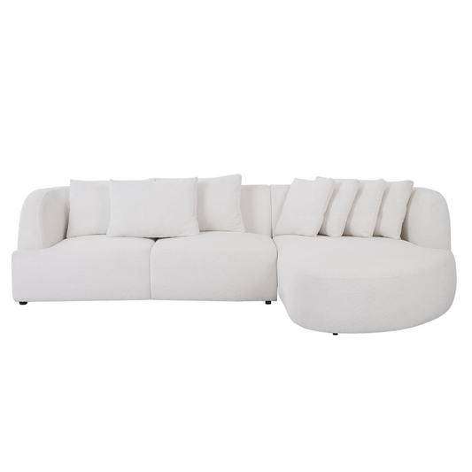 Boucle sofa,Modular Sectional Couch for Living Room Apartment Lounge,Free Combination  Beige