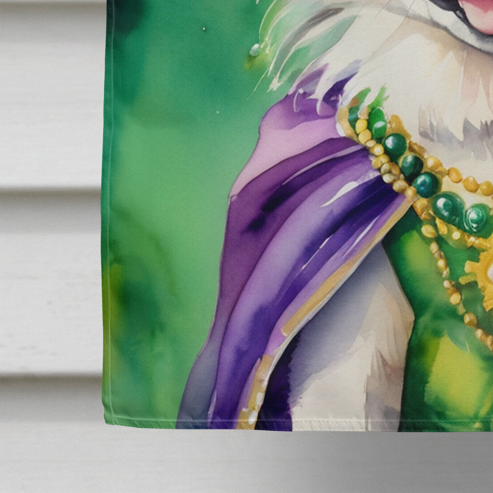 Alaskan Klee Kai King of Mardi Gras House Flag