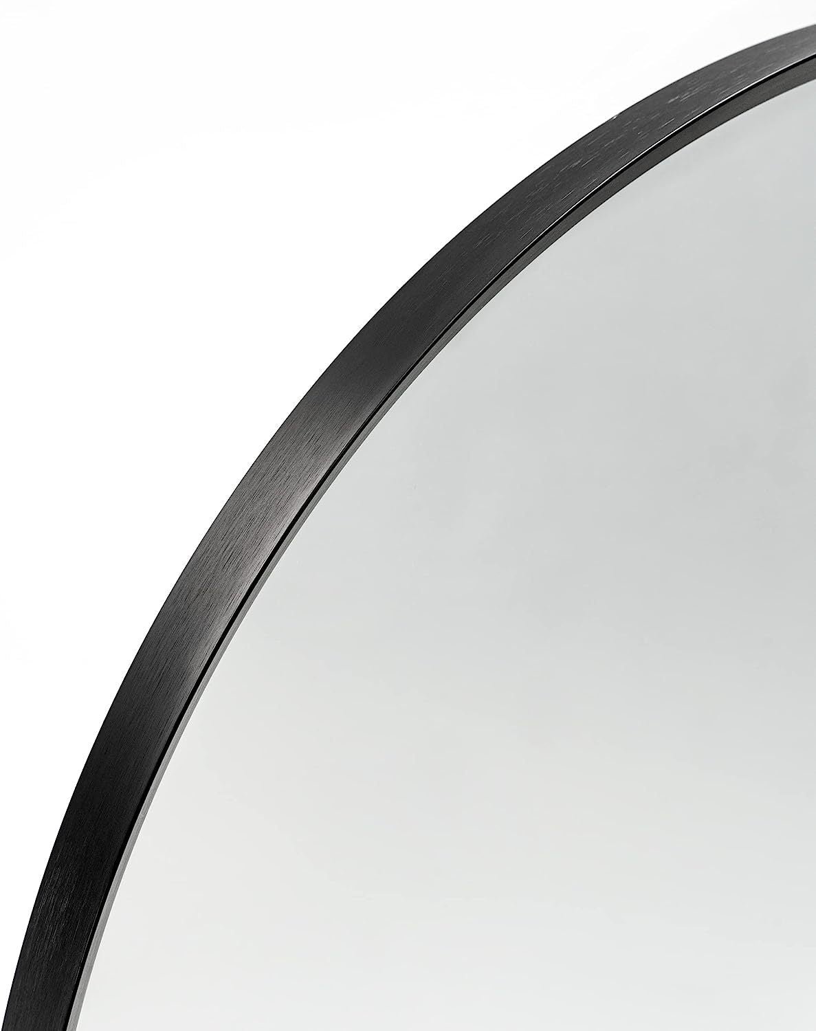 Black 20x30 INCH Metal Arch Barhroom mirror