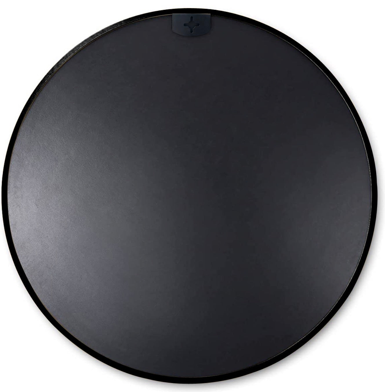 Black 32 Inch Metal Round Bathroom Mirror