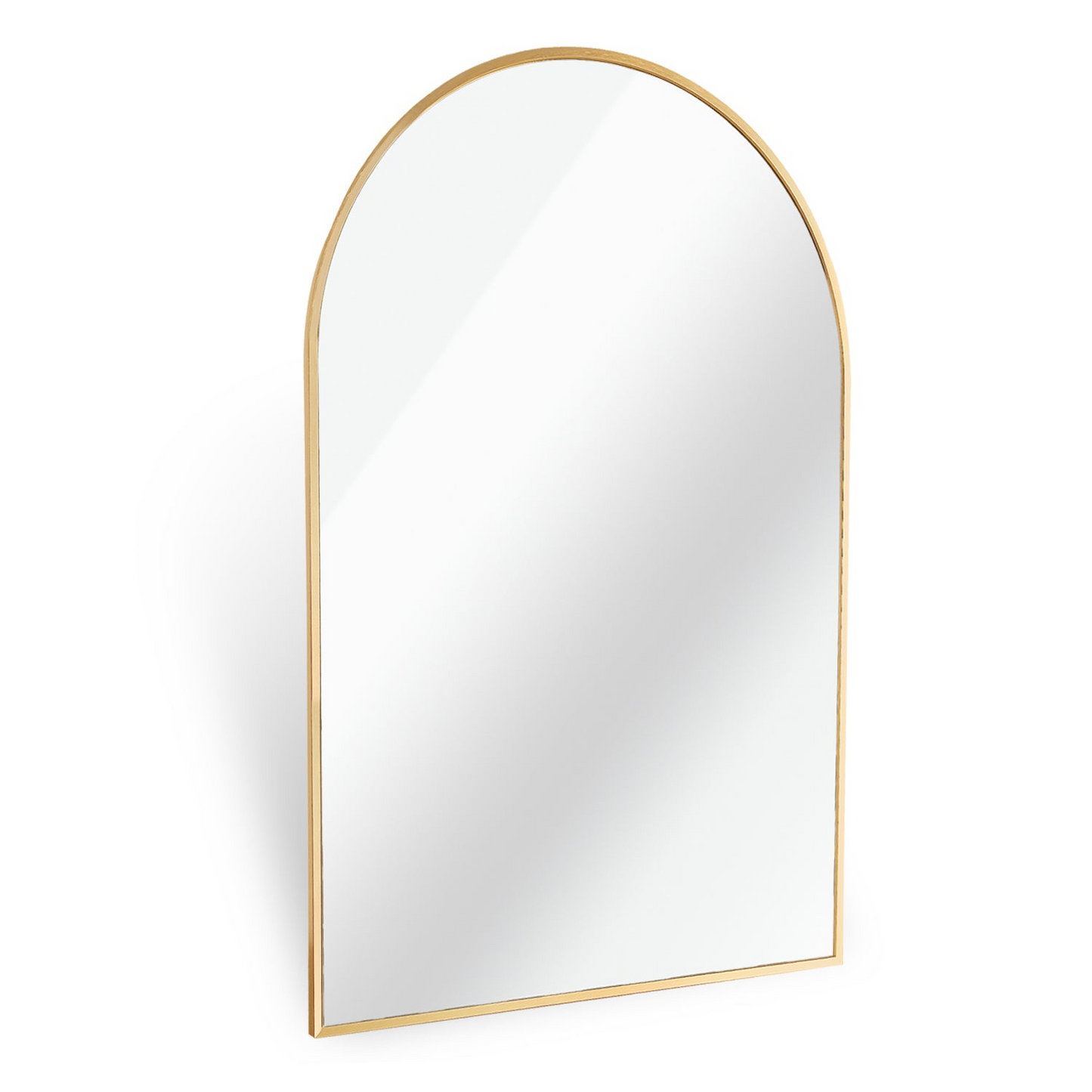 Gold 24x36 INCH Metal Arch Barhroom mirror