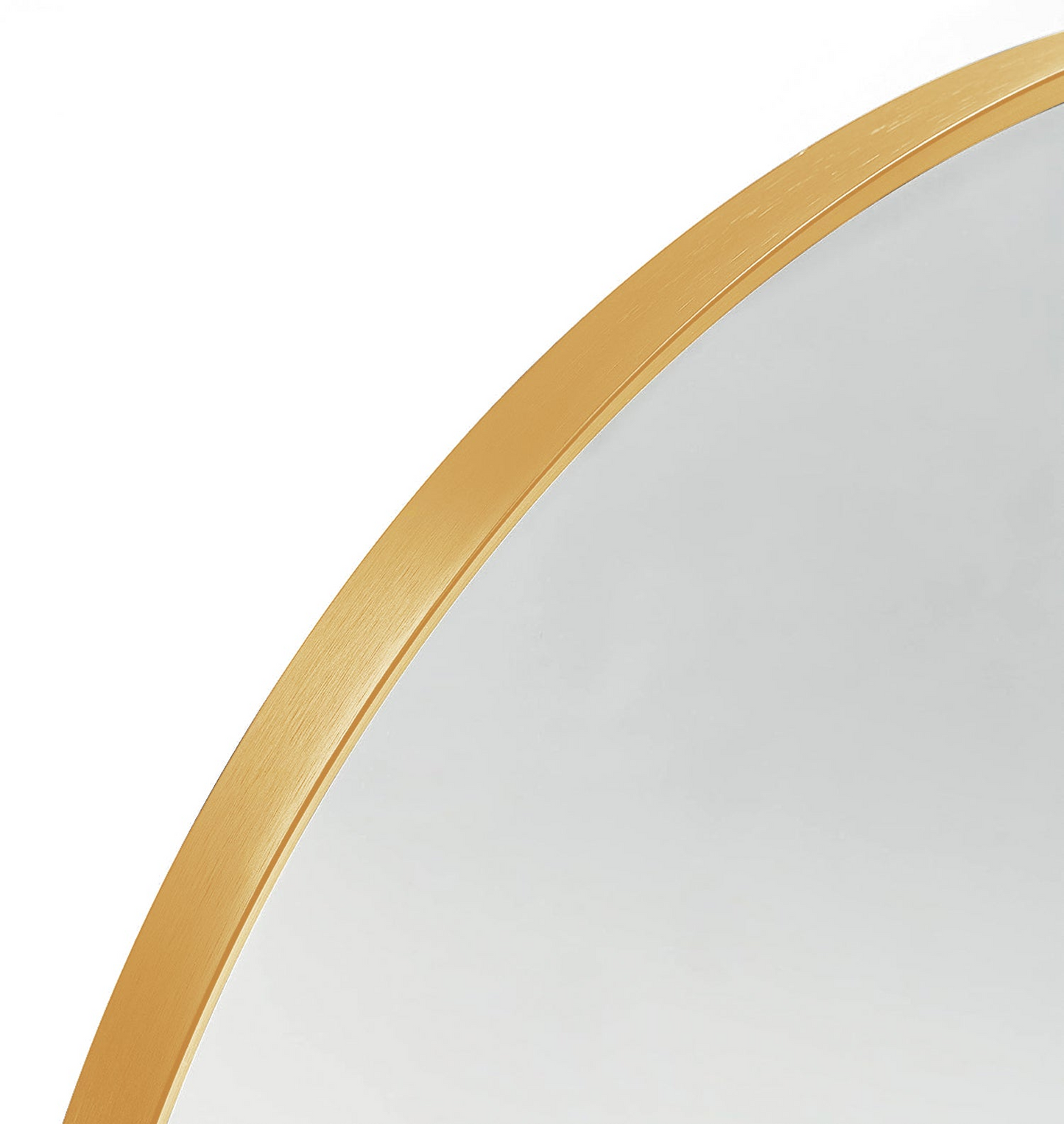 Gold 24x36 INCH Metal Arch Barhroom mirror